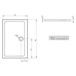 Душевой поддон Radaway Doros D100x120